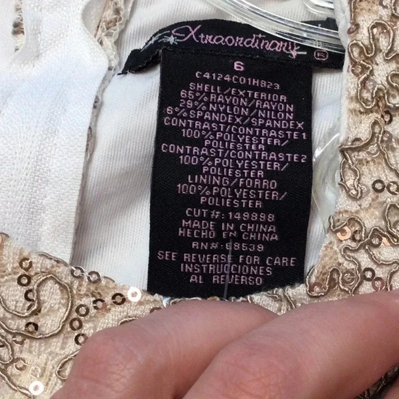 Xtraordinary Embellished Tulle Zip Dress size 6 - Picture 8 of 8